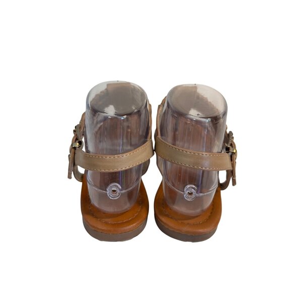 MIA Ivelise Women's 7.5 Tan Braided Thong Sandals with Double Buckle Strap - Picture 7 of 11